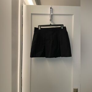 COS dark academia black miniskirt
